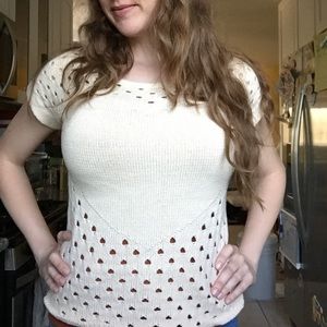 Modcloth Dear Creatures Heart Sweater
